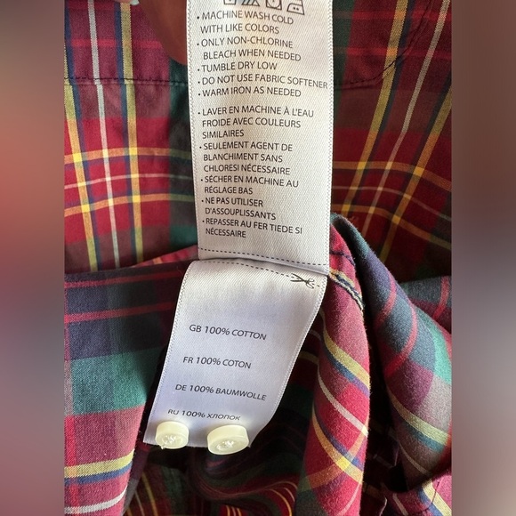 Oak Hill Shirt Men's 2XL Multicolor Long Sleeve Button Up 100% Cotton Pocket - Picture 5 of 12